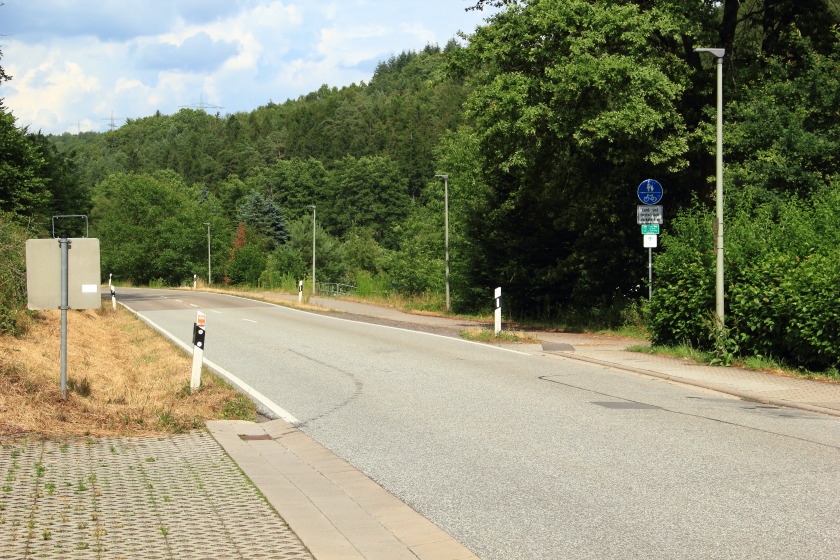 Vollsperrung der L 477 bei Thaleischweiler